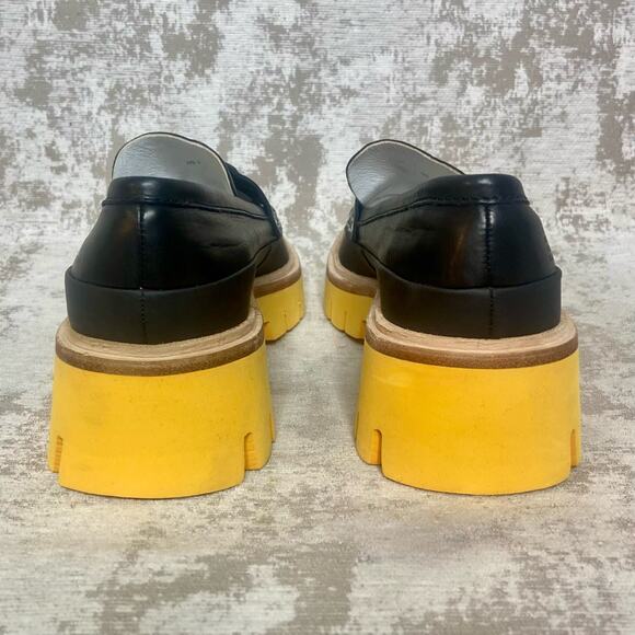 Oncept Seoul Platform Loafer in Black/Citrus Orange - Picture 3 of 10